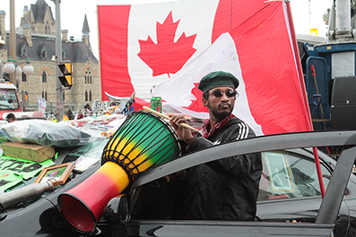 Ottawa Truck Protest : February 2022 : Personal Photo Projects : Photos : Richard Moore : Photographer